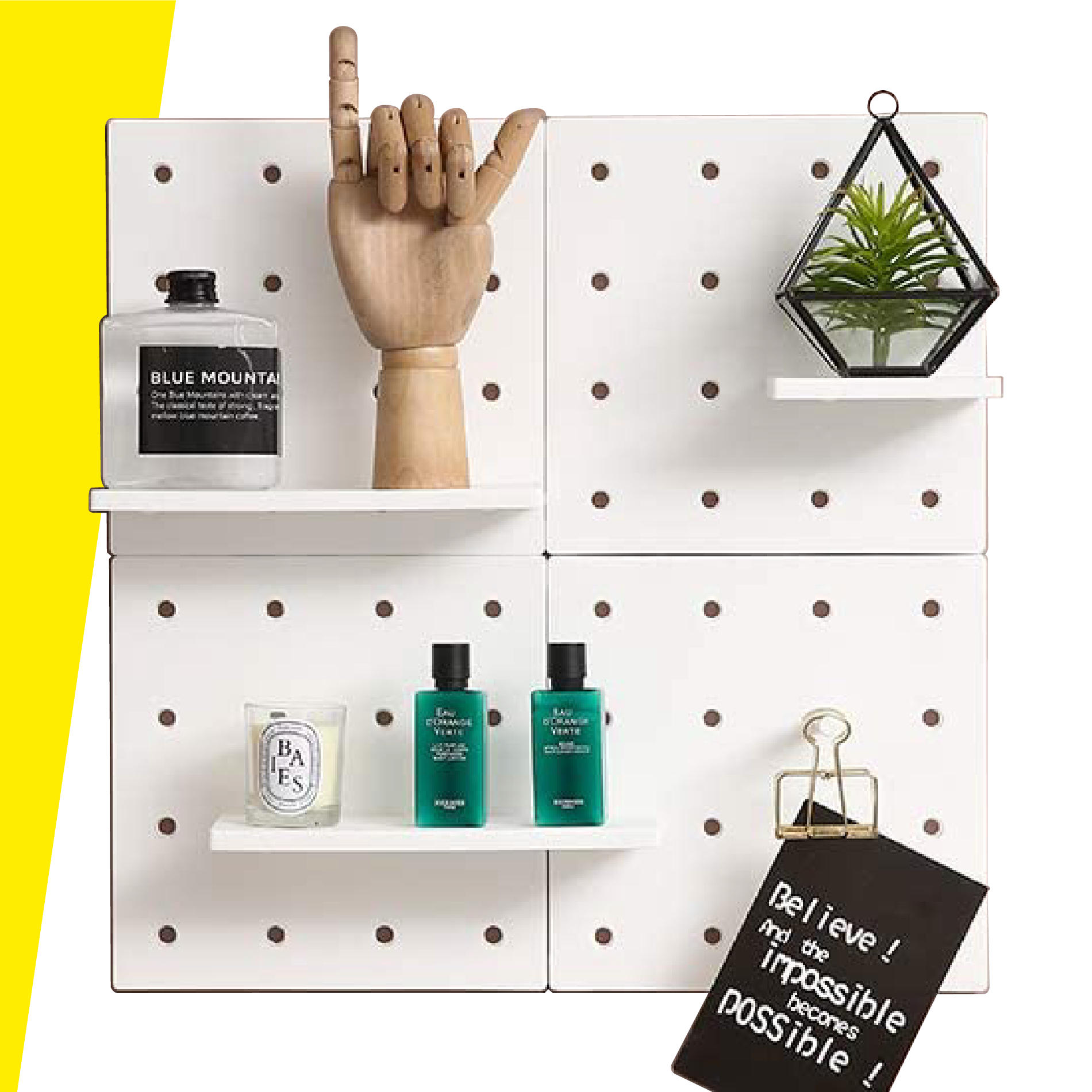 Miniatura 7 de Repisa Organizador X4 Perforado Pared